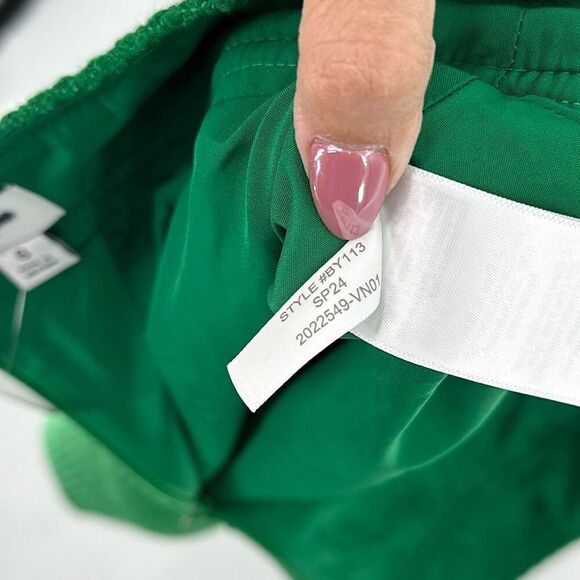 NWT J. Crew Green Back Zip Fully Lined Textured A-Line Mini Skirt Size 6 - Picture 9 of 11